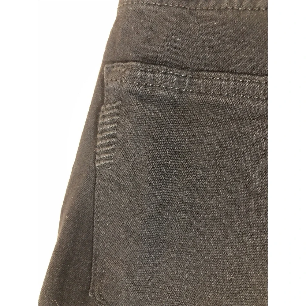 Paige Jeans Women's‎ Size 27 Black Denim Verdugo Ankle Distressed Mid Rise